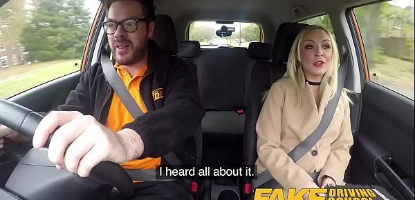  Fake Driving School Sexy jealous twin loves a good backseat fuck and facial